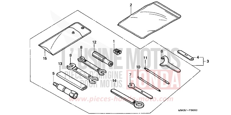 OUTILS de CB Seven Fifty NOIR (NH1) 2001